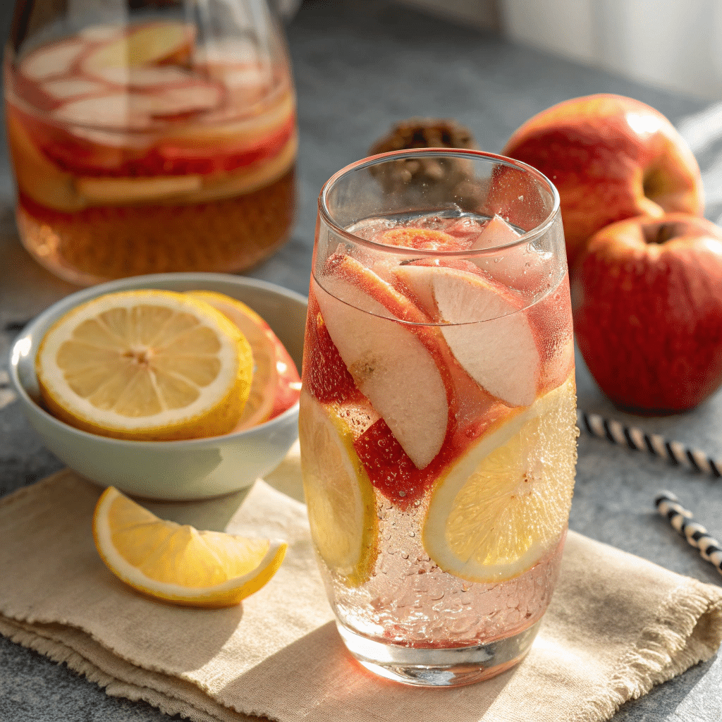 Pink Salt Recipe for Weight Loss detox drink with lemon and ACV
